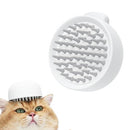 aumuca Jellyfish Cat Brush, Silicone Cat Hair Brush with Release Button, Cat Grooming Massage Brush for Indoor Cats Shedding, Gently Removes Loose Fur Cat Comb for Short to Medium Haired Cats