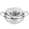 Deep Fryer Pot, Small Tempura Deep Fryer Stainless Steel Japanese Frying Pot with Thermometer, Lid and Oil Drip Drainer Rack for French Fries Shrimp Chicken Wings and Shrimp(S) deep Fryer