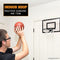 Play Platoon Over The Door Basketball Hoop - Indoor Wall Mounted 16x12 Inch Mini Basketball Hoop Set, Shatter Resistant Backboard & Steel Rim - 2 Balls & Air Pump, Black - US Veteran Owned Company