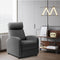 JUMMICO Recliner Chair Adjustable Home Theater Single Fabric Recliner Sofa Furniture with Thick Seat Cushion and Backrest Modern Living Room Recliners (Grey)