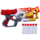 Nerf Mega CycloneShock Toy Blaster, Hotrod Color Style, 6-Dart Drum, 6 Nerf AccuStrike Mega Darts, Easy Priming (Amazon Exclusive)