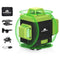 Rynomate Laser Level, Green Light, 360° 4D 16 Lines, DIY Indoor Home Improvement Project Hand Tools