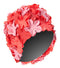 Sporti Flower Swim Cap (Red Multi)