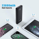 Charmast Power Bank 23800mAh 20W PD & QC 3.0, 4 Output & 2 Input Portable Charger, LED Dispaly Fast Charging External Battery Pack Compatible with iPhone 12/12Pro/11/8, iPad, Tablet and More