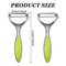 2Pcs Stainless Steel Peeler Multifunctional, Y Shape Peeler with Swivel Blades, Vegetable Peeler Julienne Slicer, Kitchen Potato Peelers for Veggie, Melon, Fruit, Cabbage (Green)