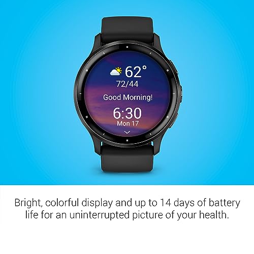 Garmin Venu 3, GPS Smartwatch, AMOLED Display, Advanced Health and Fitness Features, Up to 14 Days of Battery, Black