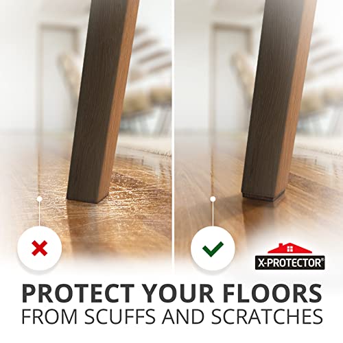 X-PROTECTOR Non-Slip Furniture Pads 16 PCS - 50 mm Premium Furniture Grippers! Best Self-Adhesive Rubber Feet for Furniture Feet - Ideal Non-Skid Furniture Pads - Keep Furniture in Place!
