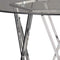 Signature Design by Ashley D275-15 Madanere Dining Table, Round, Chrome