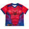 Marvel Spider-Man Boys 2-Piece Gamer Athletic Set, 2-Pack Short Sleeve T-Shirt Bundle Set for Kids, Red, 7