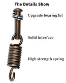 Hammock Chair Ultimate Hanging Kit - Egg Hammock Chair Spring Pin Plug Hardware- 500LB Hammock Chair Hanging kit for Hanging Basket Chairs Hammock and Porch Swings Brown
