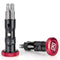 Handlebar End Plugs Multi Tools - Bar End Tool Includes Chain Tool, TORX T25, HEX 3/4/5mm - Bike Tool Kit for MTB/Road Bicycle (red)