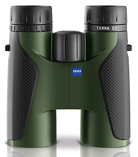 ZEISS 653535 Terra ED Binoculars, 8x42, Daha Prism, 8X, 42 Cal ED Lens, Tough & Lightweight, Fully Waterproof, Green