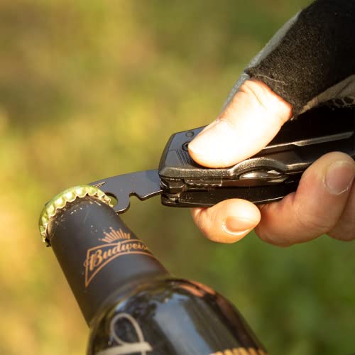 RAXCO Pocket Knife, 16-in-1 Multitools Folding Knife with long nose Plier, multi-tools with Screwdrivers