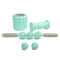 HCE 4 in 1 Foam Roller Set Yoga Massage Roller Muscle Roller Stick Spiky Massage Ball for Physical Therapy & Exercise,Back Pain,Deep Tissue