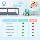 Baby Playpen with Mat 180×150cm, Baby Play Pen Extra-Large Playpens Play Mat with 50 Balls Pit, 4X Handlers, Baby Playmat, Basket Net for Toddler Babies with Breathable Mesh, Christmas Gifts