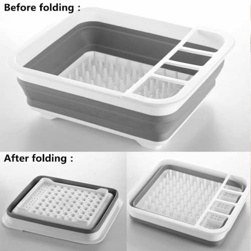 Collapsible Dish Drainer Small Spaces Camping Caravan 36.5 x 31cm