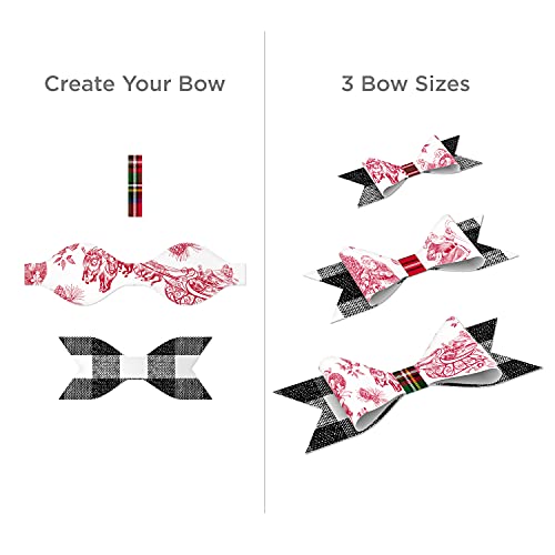 Hallmark Holiday Plaid Wrapping Paper with Cutlines and Optional DIY Bow Templates on Reverse (3 Rolls: 120 Sq. Ft. Ttl) Red Toile, Black and White Buffalo Check, Christmas Plaid
