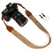 WANBY Camera Canvas Neck Shoulder Camera Strap with Quick Release Buckles Vintage Print Soft Colorful Camera Straps for Women Men All DSLR SLR Cameras (Khaki)