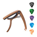 Guitar Capo, Guitar Accessories Trigger Capo Clip with 5 Free Guitar Picks for Acoustic Electric Guitars, Folk Guitar,Ukulele, Bass, Banjo and Mandolin