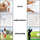6PCS KGYMJR White Golf Rubber Tees- 2X of 1.5", 2.25" and 3.5" Tees for Practice and Driving Range Excellent Effect Used with Artificial Turf Golf mats and Golf nets, Suitable for Indoor Outdoor Backyard