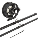 Wakeman Fly Fishing Rod and Reel Combo – Fishing Line, Flies, Carrying Case Included – Charter Series Gear and Accessories by Outdoors (Black), 35"