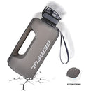 GEMFUL Large Water Bottle 2.2 Liter with Handle Sports Water Jug with BPA Free for Gym Travel Camping