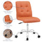 Modway Prim Mid Back Office Chair, Orange