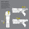 NERF Rival Kronos XVIII-500 Blaster, Breech-Load, 5 Rival Rounds, Spring Action, 90 FPS Velocity, White Color Design (Amazon Exclusive), (F4729)