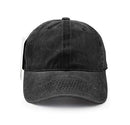 Baseball Cap, UltreKey Washed Cotton Adjustable Sport Outdoor Sun Cap Unisex Hip Hop Casual Hat Snapback Cap Black