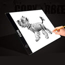 A4 Light Box, FOME Ultra-Thin A4 Tracing Light Box USB Power Adjustable Brightness LED Drawing Board Tracing Pad Artcraft Tracing Light Pad for Artists Drawing Sketching Animation Stencilling