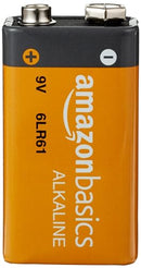 Amazon Basics 9 Volt Performance All-Purpose Alkaline Batteries, 5-Year Shelf Life, Easy to Open, Packaging May Vary - 8 Counts