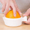 Laiaouay Manual Lemon Squeezer, Orange Juice Squeezer, Orange Manual Hand Juicer Lid Rotation Press Anti- Reamer
