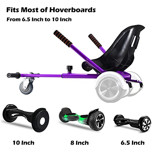 KKA Hoverboard Accessories, Hoverboard Seat Attachment Fits Self Balancing Scooter Go Cart Frame (Black)