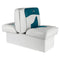 Wise 8WD1033-0033 Contemporary Series Lounge Seat, White/Teal
