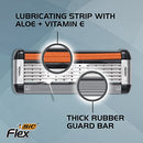 BIC Flex 5 Hybrid Men's 5-Blade Disposable Razor Shaving Kit, 1 Handle and 3 Cartridges