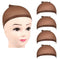 Wig Caps,4PCS Stretchy Nylon Wig Caps Stocking Caps For Wigs Wig Caps For Women Man-Dark Brown