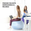 PROIRON Exercise Ball Anti-Burst Yoga Ball Chair with Quick Pump Slip Resistant Gym Ball Supports 500KG Balance Ball for Pilates Yoga Birthing Pregnancy Stability Gym Workout Training
