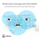 ASUS RP-AX56 AX1800 Dual Band WiFi 6 (802.11ax) Range Extender/AiMesh Extender for Seamless mesh WiFi; Works with Any WiFi Router, White