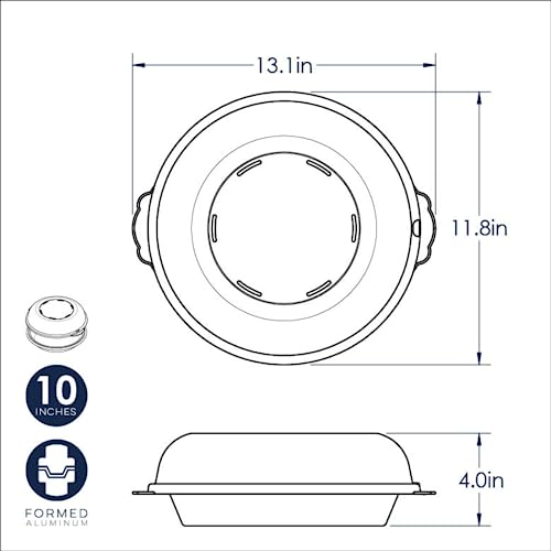 Nordic Ware Natural Aluminum Commercial Hi-Dome Covered Pie Pan