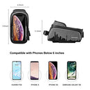 ROCKBROS Bike Frame Bag Bike Phone Bag Waterproof for Bicycle Top Tube Bag with Touch Screen Bike Accessories Compatible with iPhone 11 Pro Max/XR/XS Max 7/8 Plus, Huawei P30 Phone Case Below 6.0’’