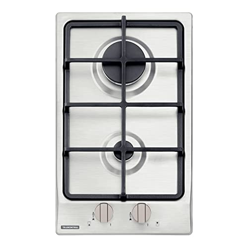 Tramontina Prime Line Domino 2GX HE Safestop 30 Stainless Steel Gas Cooktop