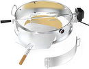 onlyfire Stainless Steel Pizza Ring Kit with Rotisserie,pizza stone&shovel,Multifunctional BBQ Kit,for Roasting Chicken&Cooking Pizza,fits Most 57CM Charcoal Kettle Grills