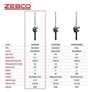 Zebco 33 Spincast Reel and Fishing Rod Combo, 6-Foot 2-Piece Fiberglass Rod with EVA Handle, Quickset Anti-Reverse Fishing Reel with Bite Alert, Silver/Black