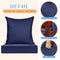 Huwena 6 Pcs Outdoor Deep Seat Chair Cushions Waterproof Patio Chair Cushions Set, Outdoor Cushions for Patio Furniture Replacement, Removable Back Cushion for Chair Sofa Couch(Navy Blue)