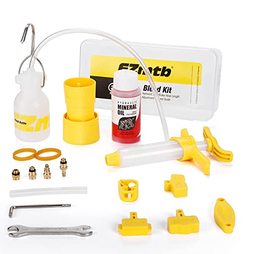 Brake Bleed Kit for Shimano - Mountain Hydraulic Disc Brake Bleeding Kit Tool with 60ml Mineral Oil Brake Fluid (Style:A)