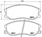 Brembo P 10 003 Disc Brake Pad Set (4 Pieces)