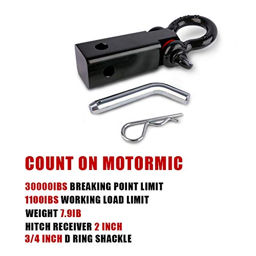 X-BULL Winch Accessories Kit 11Pcs 4x4 Off-Road Recovery Kit for Recover Automotive Stuck in Mud/Snow/Sand