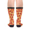 3d Pizza Pepperoni Fun Colorful Novelty Graphic Crew Tube Socks For Men Women, Color 1, One Size