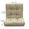 QILLOWAY Outdoor Seat/Back Chair Cushion Tufted Pillow, Spring/Summer Seasonal Replacement Cushions - Pack of 4 (Beige)