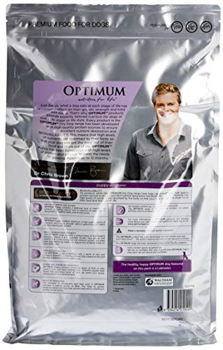 Optimum Puppy with Chicken Dry Dog Food Bag 3kg (Pack of 4)